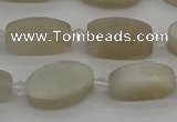 CMS1140 15.5 inches 10*16mm oval moonstone gemstone beads