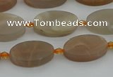 CMS1144 15.5 inches 12*20mm oval moonstone gemstone beads