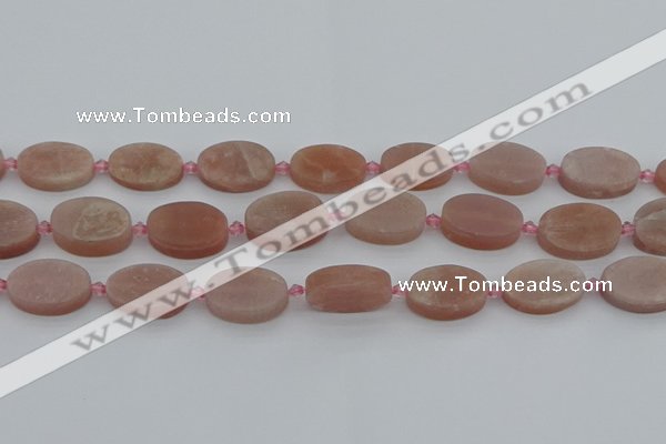 CMS1148 15.5 inches 15*22mm oval moonstone gemstone beads