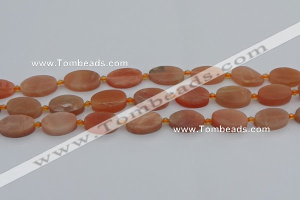 CMS1150 15.5 inches 12*20mm oval moonstone gemstone beads