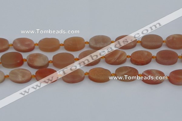 CMS1151 15.5 inches 15*22mm oval moonstone gemstone beads