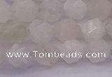 CMS1155 15.5 inches 10mm faceted nuggets white moonstone beads