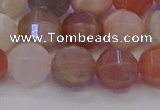 CMS1168 15.5 inches 10mm faceted round rainbow moonstone beads