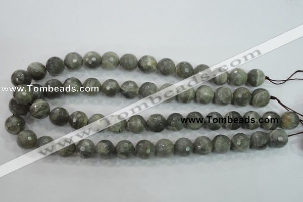 CMS126 15.5 inches 14mm faceted round moonstone gemstone beads