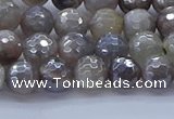 CMS1311 15.5 inches 6mm faceted round AB-color grey moonstone beads