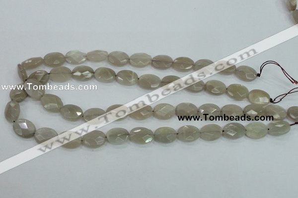 CMS132 15.5 inches 12*16mm faceted oval moonstone gemstone beads