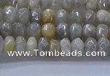 CMS1331 15.5 inches 4*6mm faceted rondelle AB-color grey moonstone beads