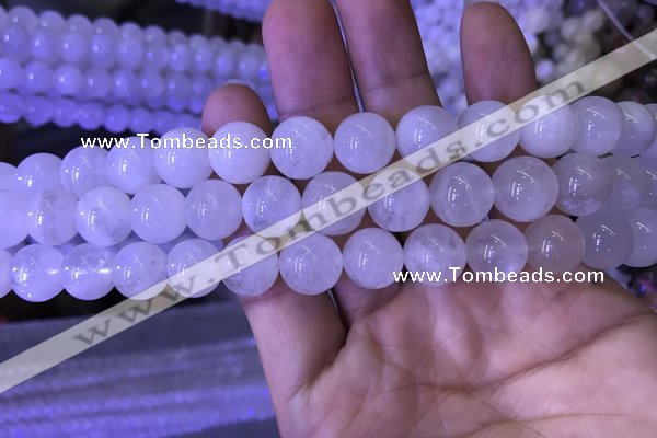 CMS1404 15.5 inches 12mm round white moonstone beads wholesale