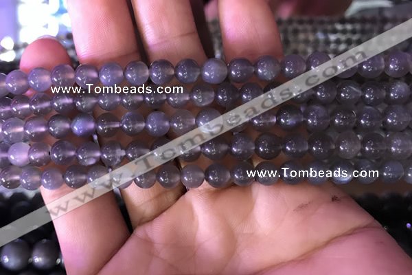 CMS1421 15.5 inches 6mm round black moonstone beads wholesale