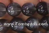 CMS1429 15.5 inches 8mm round black moonstone gemstone beads