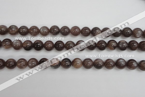 CMS143 15.5 inches 10mm round natural grey moonstone beads