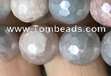 CMS1458 15.5 inches 10mm faceted round AB-color moonstone beads