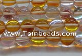 CMS1531 15.5 inches 6mm round synthetic moonstone beads wholesale