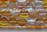 CMS1533 15.5 inches 10mm round synthetic moonstone beads wholesale