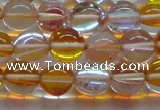 CMS1534 15.5 inches 12mm round synthetic moonstone beads wholesale