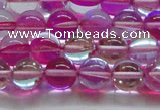 CMS1542 15.5 inches 8mm round synthetic moonstone beads wholesale