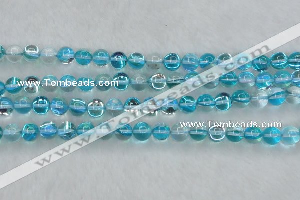 CMS1553 15.5 inches 10mm round synthetic moonstone beads wholesale