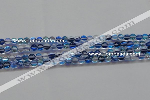 CMS1581 15.5 inches 6mm round synthetic moonstone beads wholesale