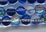 CMS1583 15.5 inches 10mm round synthetic moonstone beads wholesale