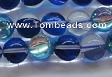 CMS1584 15.5 inches 12mm round synthetic moonstone beads wholesale