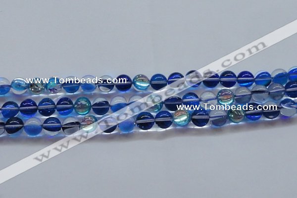 CMS1584 15.5 inches 12mm round synthetic moonstone beads wholesale