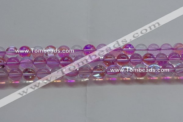 CMS1594 15.5 inches 12mm round synthetic moonstone beads wholesale