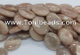 CMS16 15.5 inches 12*16mm oval moonstone gemstone beads wholesale