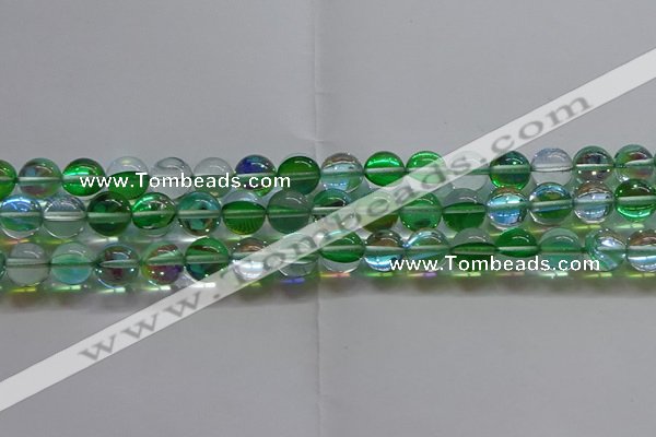 CMS1603 15.5 inches 10mm round synthetic moonstone beads wholesale