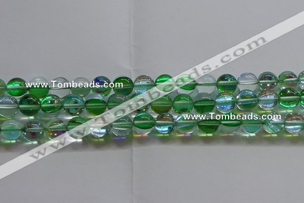 CMS1604 15.5 inches 12mm round synthetic moonstone beads wholesale