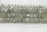 CMS1656 15.5 inches 6*10mm - 8*11mm faceted tyre moonstone beads