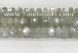 CMS1658 15.5 inches 6*13mm - 8*14mm faceted tyre moonstone beads