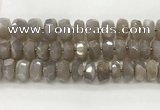 CMS1662 15.5 inches 6*13mm - 8*14mm faceted tyre moonstone beads