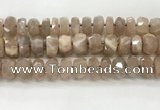 CMS1666 15.5 inches 6*13mm - 8*14mm faceted tyre moonstone beads