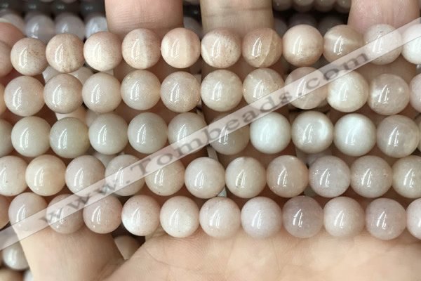 CMS1672 15.5 inches 8mm round moonstone beads wholesale