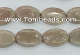 CMS17 15.5 inches 13*18mm oval moonstone gemstone beads wholesale