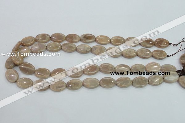 CMS17 15.5 inches 13*18mm oval moonstone gemstone beads wholesale