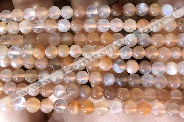 CMS1712 15.5 inches 6mm round rainbow moonstone beads wholesale