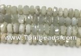 CMS1768 15.5 inches 6*10mm - 8*11mm faceted tyre moonstone beads