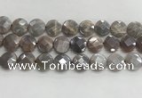 CMS1792 15.5 inches 16mm faceted coin AB-color moonstone beads