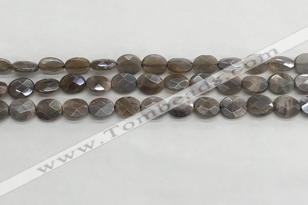 CMS1797 15.5 inches 8*10mm faceted oval AB-color moonstone beads