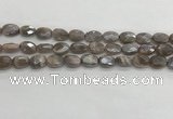 CMS1798 15.5 inches 8*12mm faceted oval AB-color moonstone beads