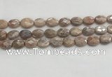 CMS1800 15.5 inches 12*16mm faceted oval AB-color moonstone beads