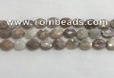 CMS1801 15.5 inches 13*18mm faceted oval AB-color moonstone beads