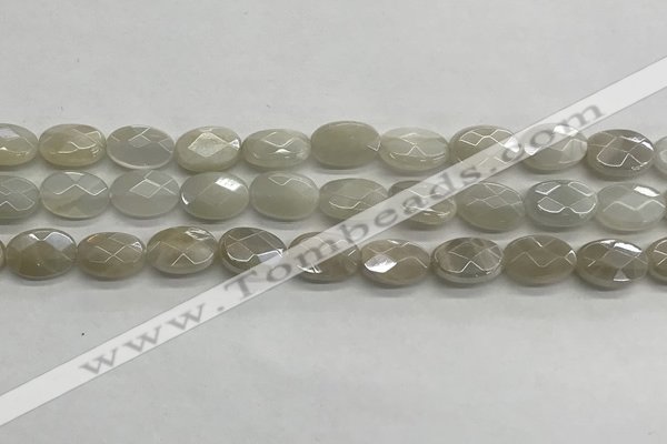 CMS1806 15.5 inches 8*12mm faceted oval AB-color moonstone beads