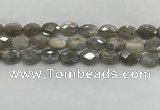 CMS1812 15.5 inches 10*14mm faceted oval AB-color moonstone beads