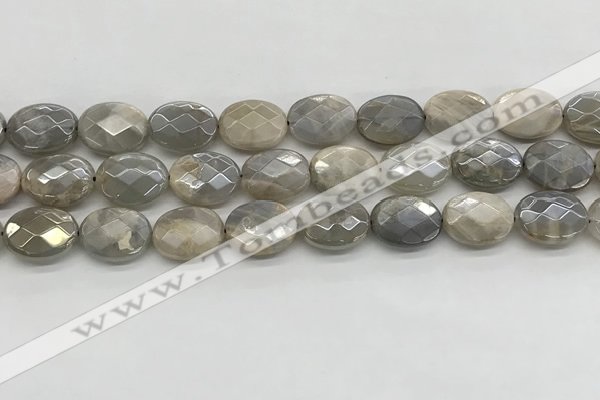 CMS1813 15.5 inches 12*16mm faceted oval AB-color moonstone beads