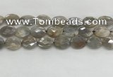 CMS1814 15.5 inches 13*18mm faceted oval AB-color moonstone beads