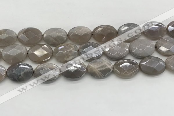 CMS1815 15.5 inches 15*20mm faceted oval AB-color moonstone beads