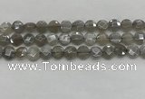 CMS1818 15.5 inches 10mm faceted coin AB-color moonstone beads