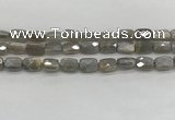 CMS1823 15.5 inches 8*12mm faceted rectangle AB-color moonstone beads